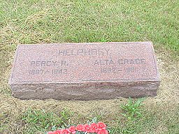 Percy and Alta Coker Helphrey tombstone