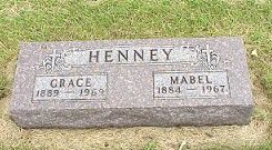 Grace and Mabel Henney tombstone