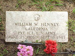 William W. Henney miliary stone