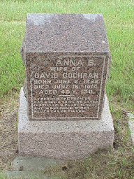 Anna Hickman Cochran tombstone