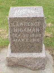 Lawrence Hickman tombstone