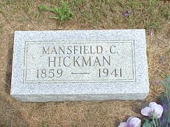 Mansfield Hickman tombstone