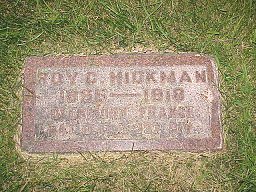Roy Hickman Memorial Stone