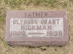 Ulyssus Hickman headstone