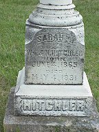 Sarah M. Hitchler tombstone