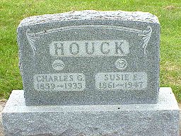 Charles and Susie Helphry Houck tombstone