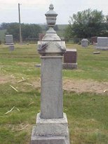 Livonia Houck Cross tombstone