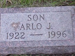 Arlo Huff headstone