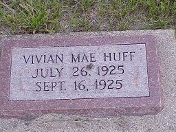 Vivian Huff headstone