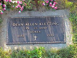 Dean Kletting Military Stone
