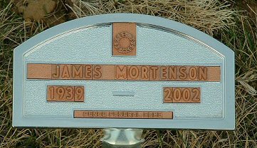 James Mortenson burial marker