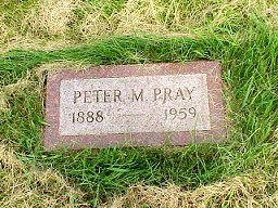 Peter Pray tombstone