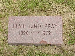 Elsie Pray tombstone