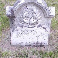 Horace Reed tombstone