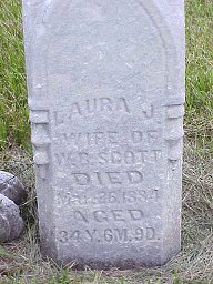 Laura Reed Scott tombstone