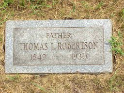 Thomas Robertson tombstone