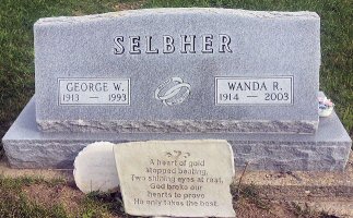 George and Wanda Selbher tombstone