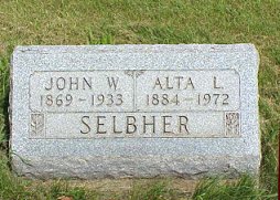 John and Alta Selbher tombstone