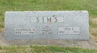 Josephine and Otis Smis tombstone