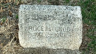 Alice Marie Thompson Allgood stone