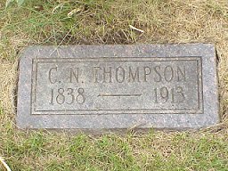 Tombstone of C. N. Thompson