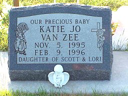Katie Jo Van Zee tombstone