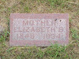 Elizabeth Carnaby Ward headstone