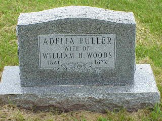 Adelia Fuller Woods tombstone