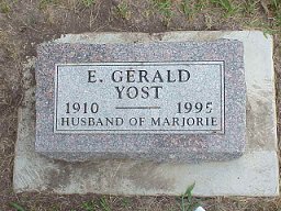 E. Gerald Yost tombstone