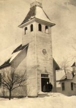 Picture of the original Metz church when new