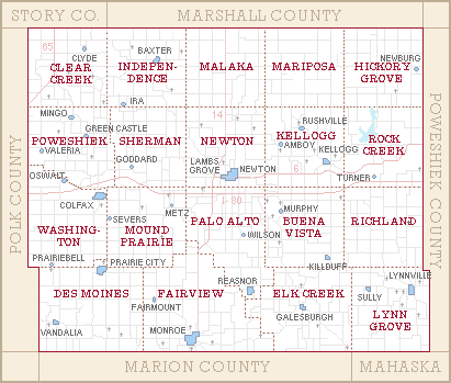 Jasper Co. Township Map