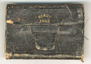 Cover of 1863 Diary