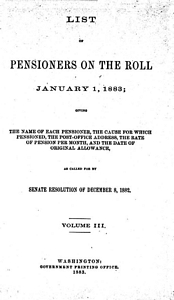 Title Page of Pension Book