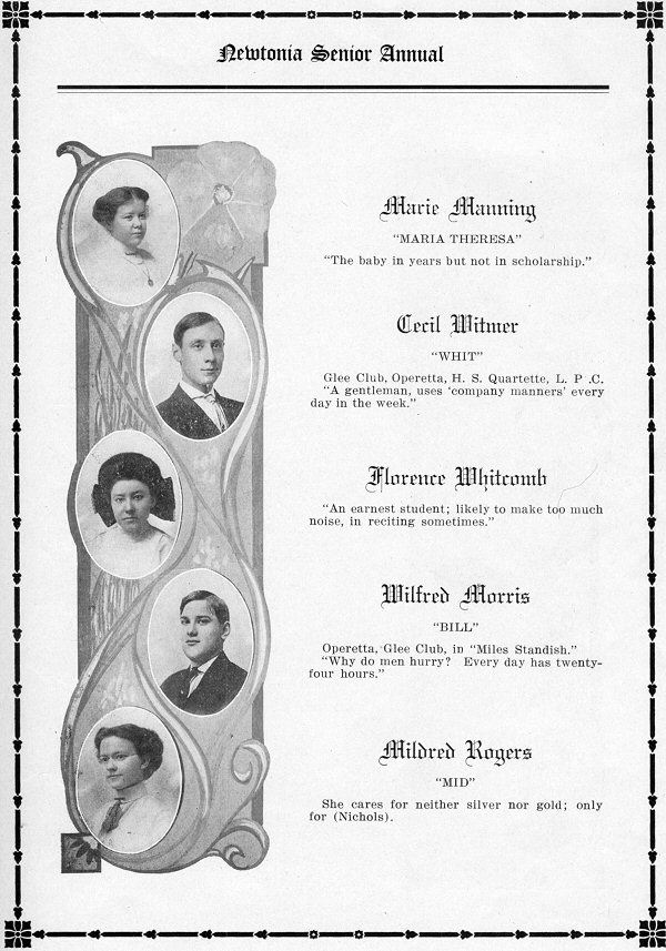 Newton High School Graduating Class of 1911