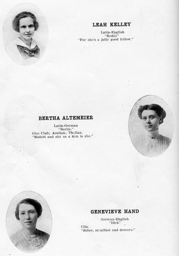 Newton Iowa High School Graduating Class of 1913