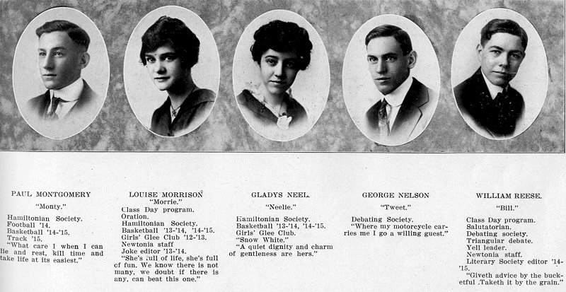 Newton High School Graduating Class of 1915