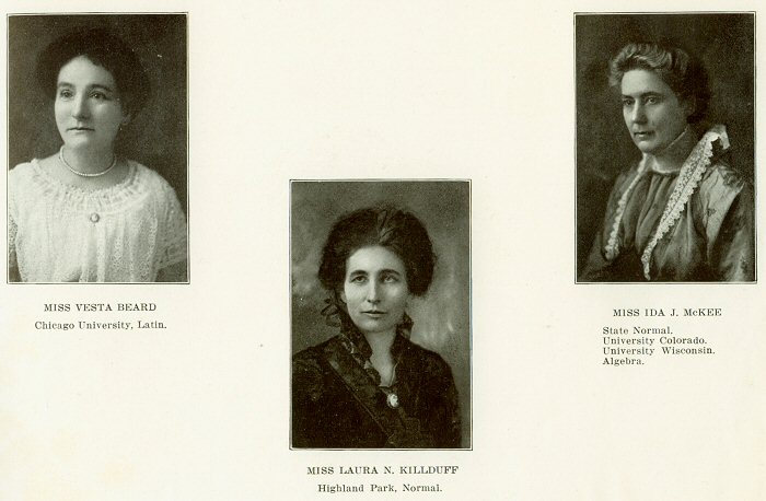 Vesta Beard, Laura Killduff, Ida McKee