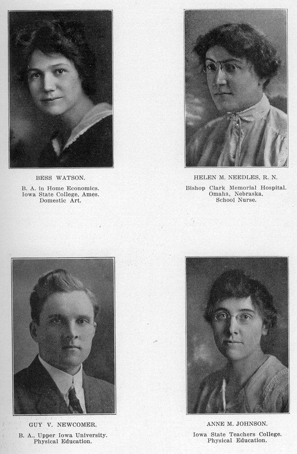 Newton High School Faculty, 1917