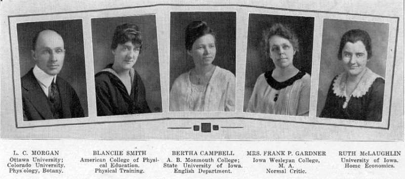 Newton High School Faculty, 1919