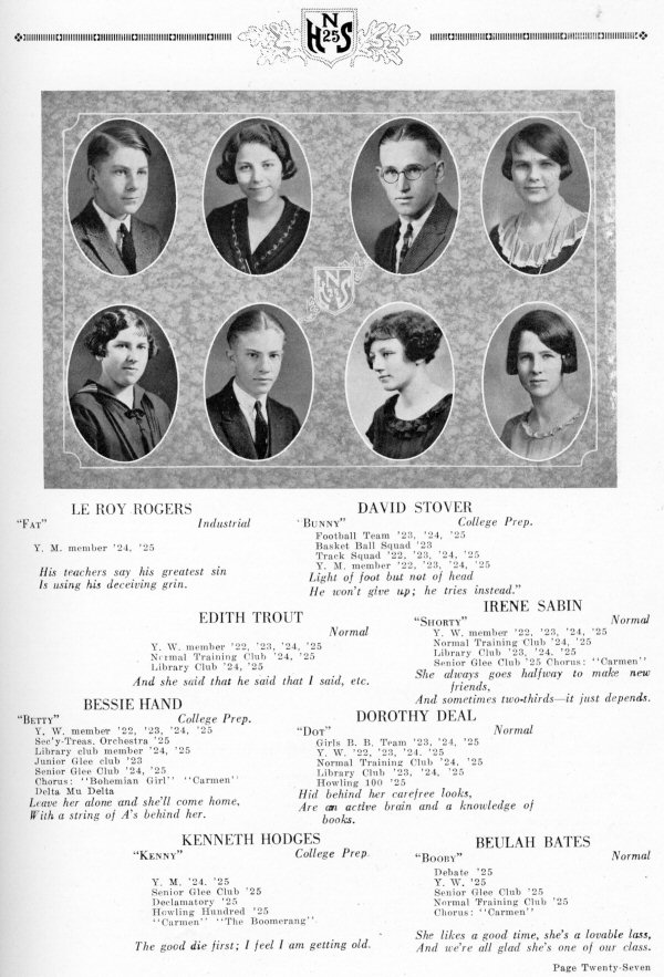Newton High School Graduating Class of 1925
