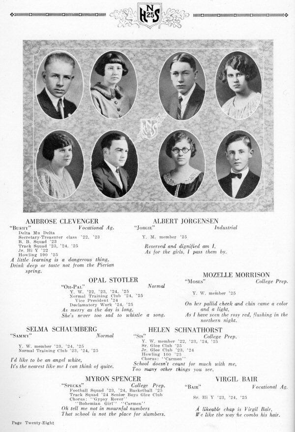 Newton High School Graduating Class of 1925