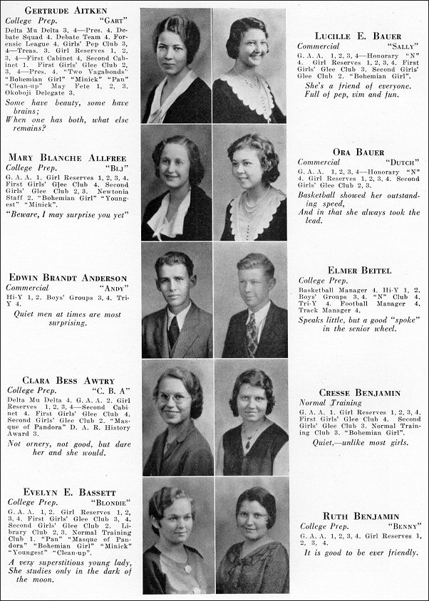 Newton High School Graduating Class of 1932