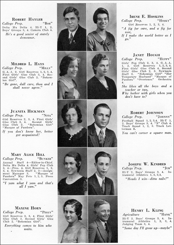Newton High School Graduating Class of 1932