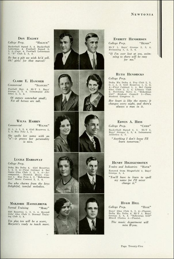 Newton Graduation Class 1933