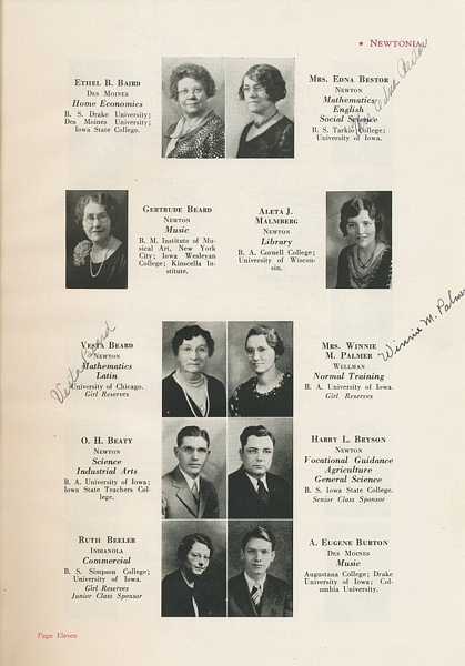1934 Newtonia - Teachers