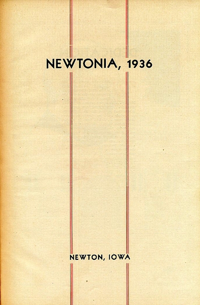1936 Newtonia Inside Cover