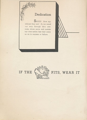 Dedication page for 1937 Newtonia