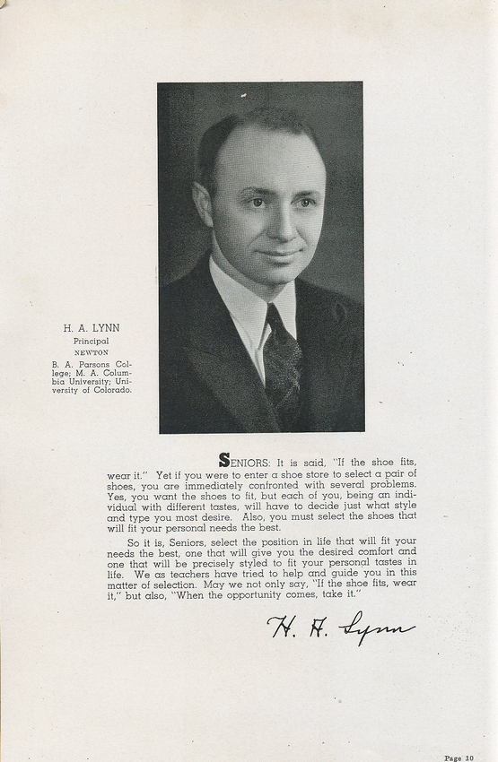 Principal, H. A. Lynn