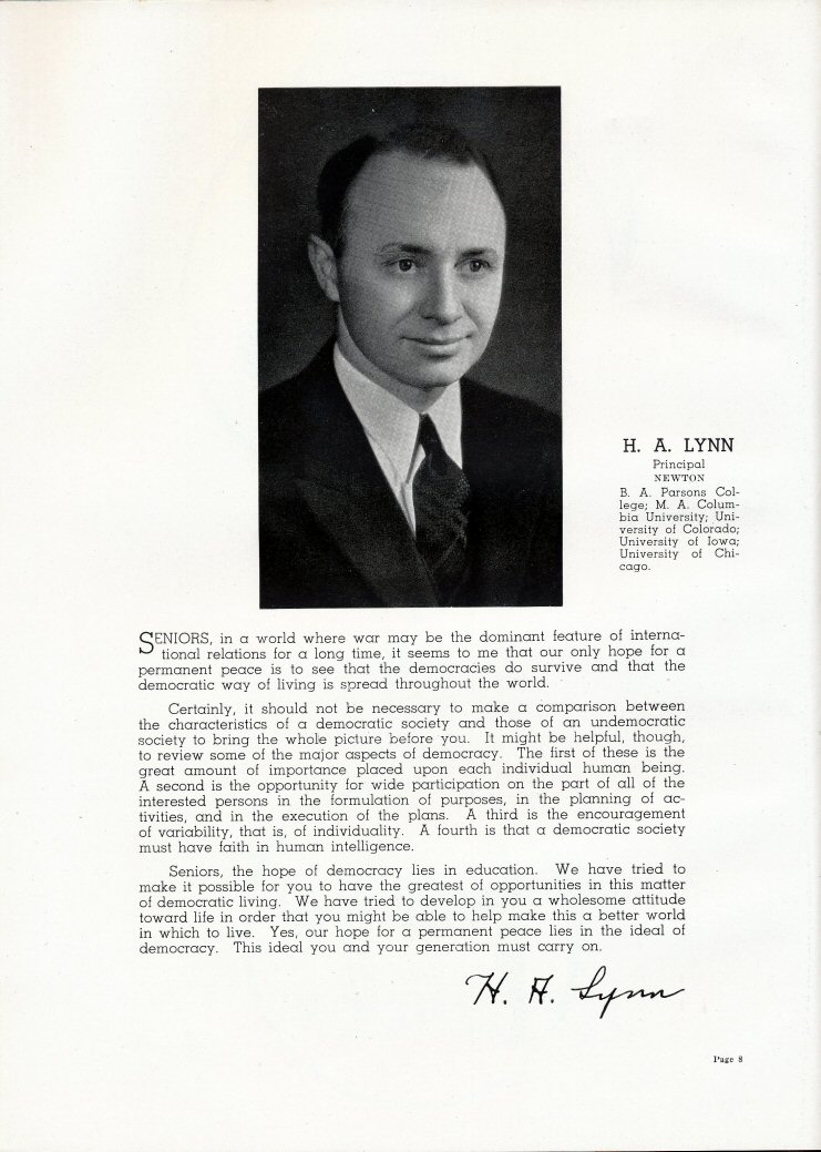 H. A. Lynn, Principal