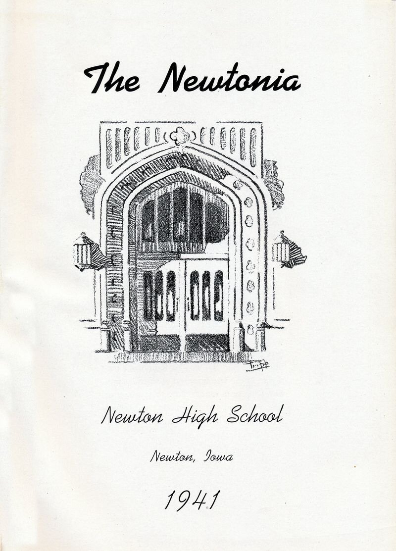 Inside cover 1941 Newtonia